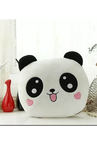 Panda Yastık Arkadaşa Hediye 35 35cm Beyaz