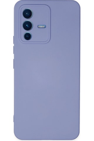 Cosmotex Newface Vivo V23 5g Kılıf Nano İçi Kadife Silikon - Lila