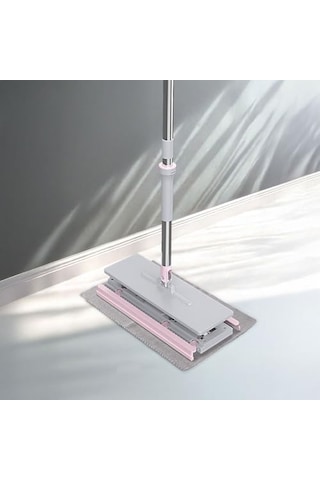 Deconox One Click Mop Paleti 4xl Büyük Palet 32cm, 8 Adet Bez Hediyeli, Asansörlü Mekanizma Çok Pratik, Tembel El Değmeden Islak Havlu Ve Bez Kullan At Otomatik, Kullan At Bezlerin Hepsine Uyumludur. Açık Bej