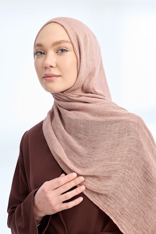 Armanda Organic Touch Viskoz Şal- 3601 Sisli Pudra