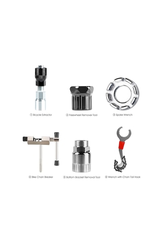 West Biking Yp0719240 Bisiklet Tamir Alet Takımı Volan Sökücü Zincir Kesici Krank Çıkarıcı Konuştu Anahtarı Mtb Yol Bisikleti Bakım Seti Çok Renkli