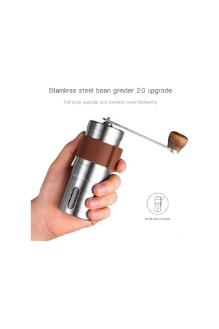 Pazly Portatif Manuel Kahve Değirmeni - Ayarlanabilir Öğütme, Paslanmaz Çelik, Ev-ofis-seyahat Diğer