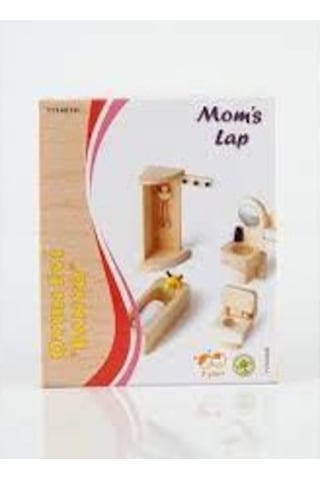 Mom'S Lap Oyun Evi-Ahşap Banyo Seti
