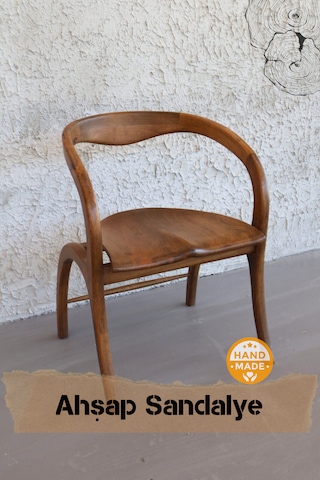 Asaf Atelier El Yapımı Özel Tasarım Ahşap Sandalye Ceviz Ağacı