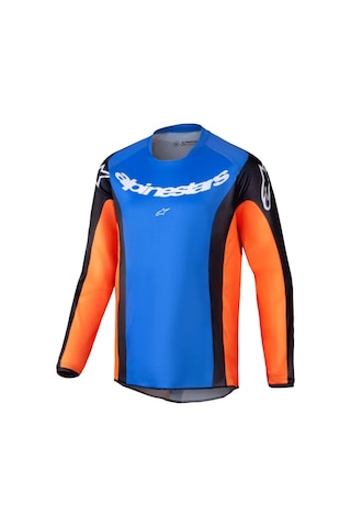 Alpinestars Racer Melt Off-road Genç Motosiklet Jerseyi Oranj Mavi Beyaz