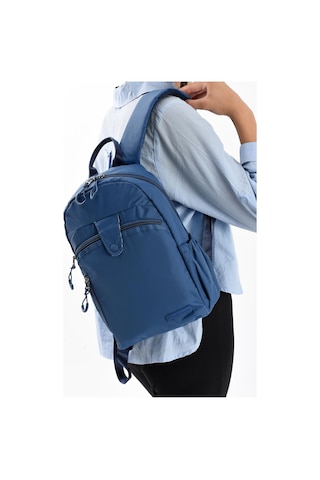 571 Collections Ultra Hafif Şik Ve Su Geçirmez Orta Boy Sırt Çantası Açık Lacivert Model: 571-13-9c Lacivert