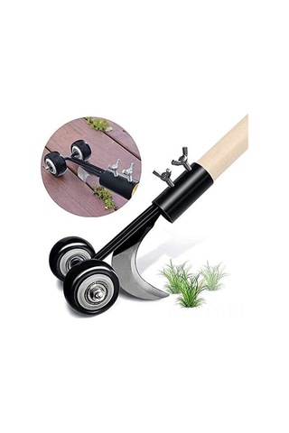 Teltree Zemin Aralığı Ot Kaldırıcı, Çelik Bileşenli Bahçe/yangın Yolu Ot Temizleme Aleti - Kökünden Kaldırır, Uçlar Ayarlanabilir