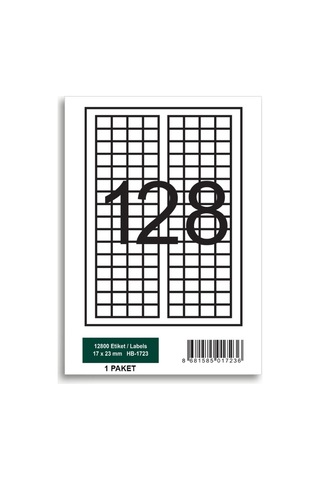 Herboy Hb-1723 17 X 23 Mm A4 Laser Etiket 100 Adet