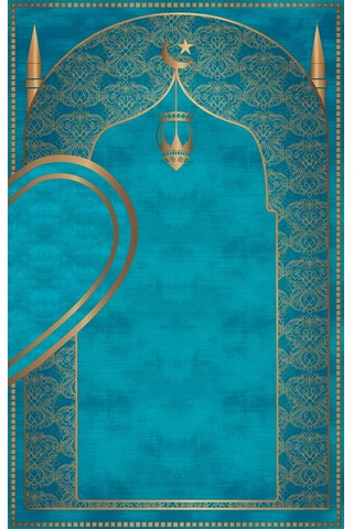 Çift Seccadesi Diz Acıtmaz Yumuşak Namazlık Turkuaz Turkuaz