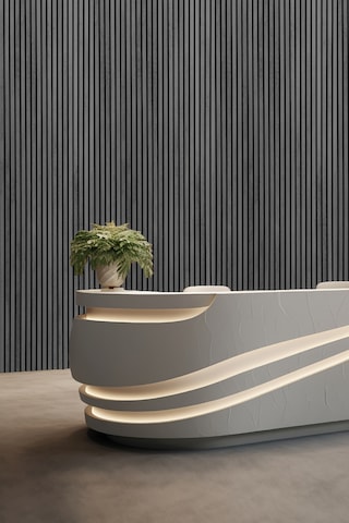 Mdf Ahşap Akustik Duvar Paneli 60x275 Cm - Koyu Taş 60x275