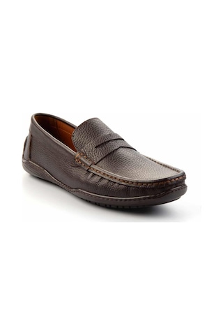 Bambi Kahve Leather Erkek Loafer Ayakkabı E01396070140 Kahve