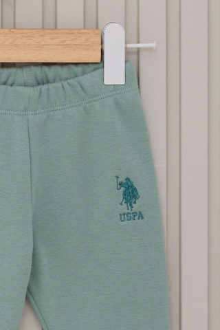 U.S. Polo Assn. Kız Bebek Uzun Kol 2lı Takım - Açık Bej Açık Bej