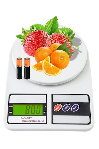 Dijital Lcd Ekran Mutfak Terazisi Hassas Terazi 10 Kg