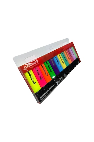 Penmark Fosforlu Kalem 12'li Asetat Karışık Renk 6 Pastel+ 6 Neon 8683181701847 Hs-505-12np 709697 Çok Renkli