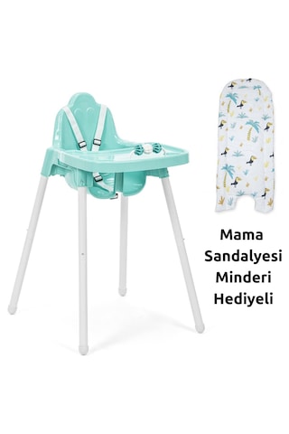 Casual Feed & Play Oyuncaklı Mama Sandalyesi Mint Yeşili - Mama Sandalyesi Minderi