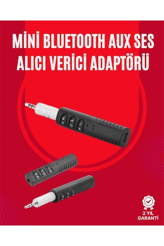 Taşınabilir Bluetooth Ses Alıcısı 30 Dk Şarj, 4 Saat Kullanım, Geri Klipsli