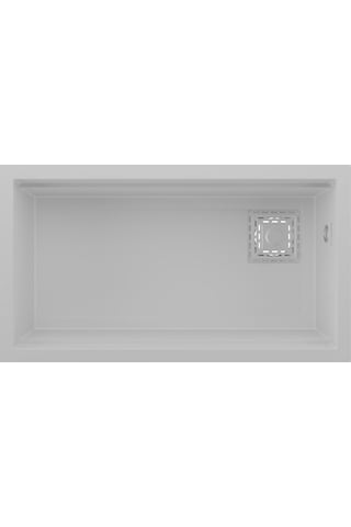 Real Stone Almila 75,5x42,4 Cm Beyaz Granit Mutfak Eviyesi