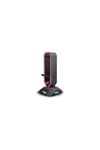 Rm-h66 Guard Siyah Rgb Işıklı 2 Usb Port Kulaklık Için Stand