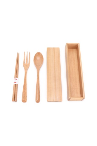 4 Adet/takım Taşınabilir Ahşap Çatal Bıçak Takımı Ev, Otel, Restoran Diğer
