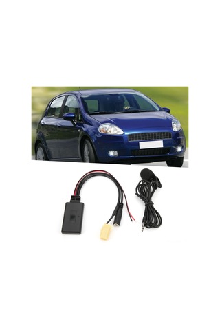 Moveevo Fiat Lancia Alfa Romeo İçin Bluetooth 5.0 Aux Adaptörü - Müzik Dinleme Ve Konuşma Fonksiyonu, Plug & Play, Yüksek Kaliteli Ses Iso 6pin