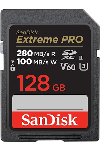 Sandisk Extreme Pro SDSDXEP-128G-GN4IN 128 GB 280MB/s SDXC UHD Hafıza Kartı