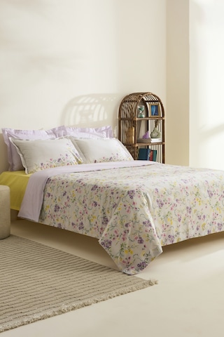 Karaca Home Eliana %100 Pamuk Çift Kişilik Nevresim Takımı Lila LILA