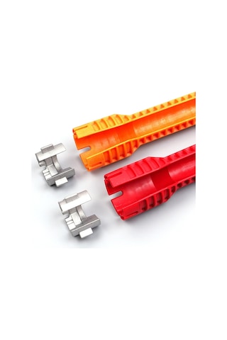 Sones Metal Çift Kafa Çok Fonksiyonlu Lavabo Banyo Anahtarı Sıhhi Tesisat Kurulum Aracı Su Borusu Musluk Onarımı Sökme Aracı