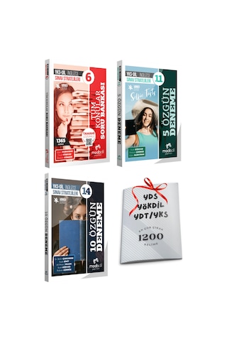 Yks Ydt Yksdil Modadil Tüm Konular Soru Bankası + 15 Deneme Seti 3lü Set 1200 Kelime Hediyeli Yks Ydt Yksdil Modadil Tüm Konular Soru Bankası + 15 Deneme Seti 3lü Set 1200 Kelime Hediyeli