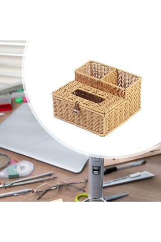 Pazly Tutucusu Tutucuları Suntek Saklama Mendil Kutusu Haki Dokuma Bd Diğer