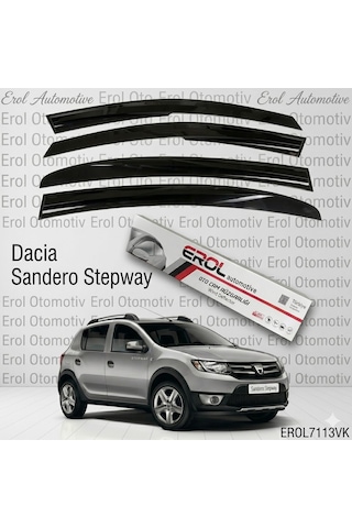 Dacıa Sandero Stepway 2021 Ve Üstü 4'lü Suv Model Cam Rüzgarlığı Siyah