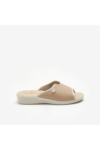 6009 Beige Terlik Kadın 83 429 Fe Fly Flot Cloth Beige Bej