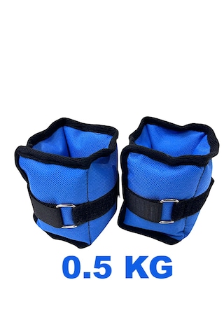 Me&ra Sport 0.5 Kg X 2 Adet El Ayak Bilek Ağırlık Seti Kum Ağırlık Torbası mavi