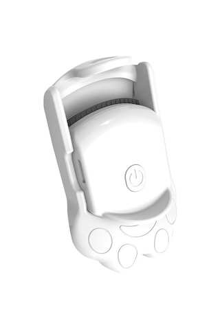 Wezone Beyaz Kedi Pencesi Elektrikli Kirpik Kaşıyak, 3.7v Isıtmalı Sabit Tutucu, Taşınabilir Mini Model