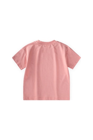 Cigit Slogan Baskılı T-shirt 2-10 Yaş Pembe