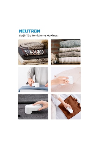 Neutron Şarjlı Tüy Temizleme Makinesi Beyaz
