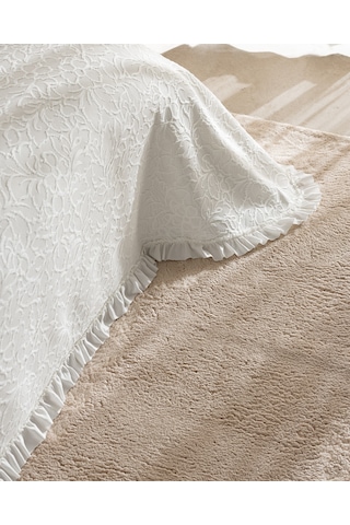 Crefurien Pamuklu Çift Kişilik Yatak Örtüsü - Beyaz 8684427178201 Çok Renkli