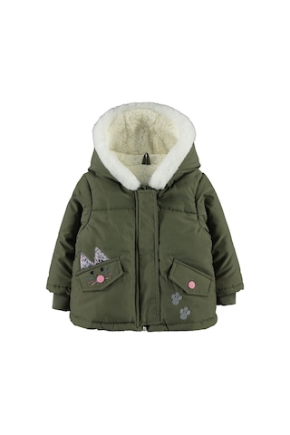 Civil Baby Kız Bebek Kapüşonlu Mont 6-18 Ay Haki 21a691004k01-1 Haki