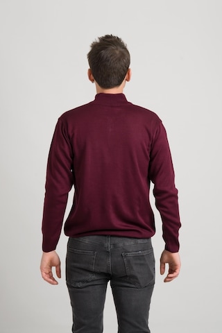 Regular Fit Yarım Balıkçı Fermuarlı Akrilik Viskon Karışımlı Erkek Triko Kazak 001
