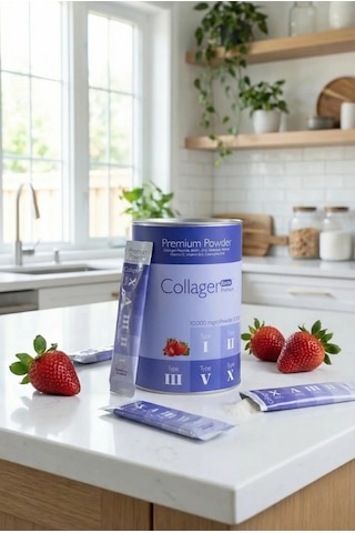 Collagen Forte Platinum Premium Powder Toz 5tip Kolajen 10.000 MG 30 Şase