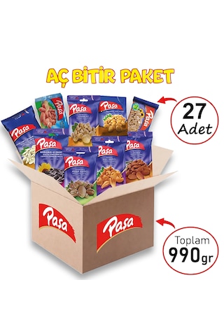 Paşa Kuruyemiş Lezzeti Keşfet Lüx Kuruyemiş Seti 27'li