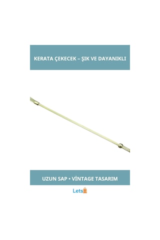 Letsii Pirinç Uzun Saplı Şık Dayanıklı Kerata Çekecek