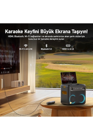 Ikarao Break X2 300 W 10" Taşınabilir Karaoke Bluetooth Hoparlör Seti