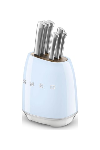 Smeg 50's Style Kbsf02 Pastel Mavi Standlı Bıçak Seti Genel