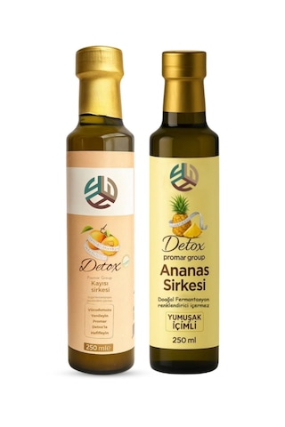 Promar  Ananas Sirkesi 250 Ml + Kayısı  Sirkesi 250 Ml