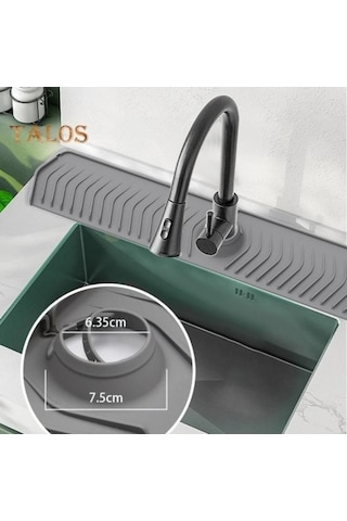 Gri Lavabo Sıçrama Pedi Iyi Tokluk Kuru Tutmak Silikon Kullanışlı Mutfak Lavabo Musluğu Sıçrama Koruma Mat Ev Gereçleri Gri
