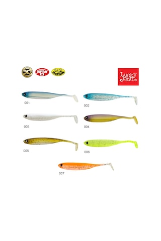 Lucky John Makora 3D Shad Tail 5 (12.7 Cm) 4P Silikon Yem