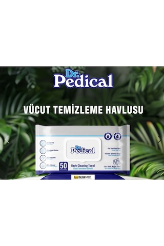 Dr.pedical Vücut Temizleme Havlusu 50'li 12 Paket