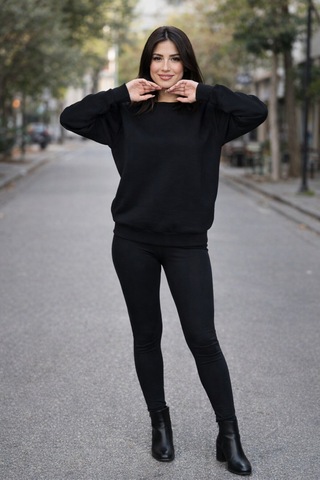 Buyolog Kadın Oversize Premium 3 İplik Şardonlu Sweatshirt Çok Renkli