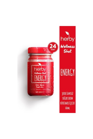 Herby Energy Shot Enerji Bitki Bazlı İçecek X24
