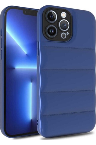 Apple Uyumlu iPhone 12 Pro Csk Zore Kasis Kılıf saks Mavi